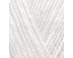 Пряжа для вязания Ализе Angora Gold Simli (5% металлик, 10% мохер, 10% шерсть, 75% акрил) 5х100гр/500м цв.599 слоновая кость