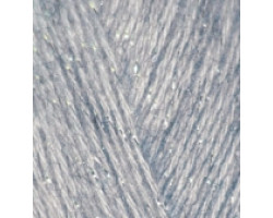 Пряжа для вязания Ализе Angora Gold Simli (5% металлик, 10% мохер, 10% шерсть, 75% акрил) 5х100гр/500м цв.614 серый меланж