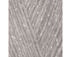 Пряжа для вязания Ализе Angora Gold Simli (5% металлик, 10% мохер, 10% шерсть, 75% акрил) 5х100гр/500м цв.652 пепельный