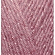Пряжа для вязания Ализе Angora Gold Simli (5% металлик, 10% мохер, 10% шерсть, 75% акрил) 5х100гр/500м цв.679 вялая роза