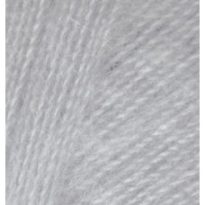Пряжа для вязания Ализе Angora Real 40 (40% шерсть, 60%акрил) 5х100гр/480м цв.021 серый