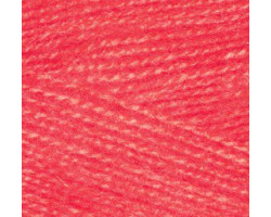 Пряжа для вязания Ализе Angora Real 40 (40% шерсть, 60%акрил) 5х100гр/480м цв.653 коралловый неон