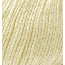 Пряжа для вязания Ализе Baby Wool (20%бамбук, 40%шерсть, 40%акрил) 10х50гр/175м цв.001 кремовый