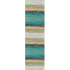 Пряжа для вязания Ализе Bamboo Fine Batik (100% бамбук) 5х100гр/440м цв.3254 секционная