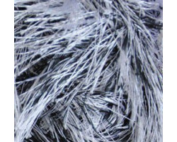 Пряжа для вязания Ализе Decofur 'Травка' (100% полиэстер) 5х100гр/100м цв.1366 белый с черным