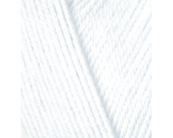 Пряжа для вязания Ализе Forever (100% микроакрил) 5х50гр/300м цв.055 белый