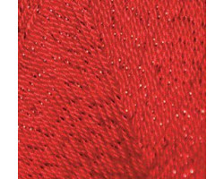 Пряжа для вязания Ализе Forever Sim (96% микрофибра акрил, 4%металик) 5х50гр/300м цв.106 красный