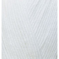 Пряжа для вязания Ализе Happy Baby ( 65%акрил, 35%полиамирд) 5х100гр цв.055 белый