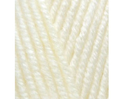 Пряжа для вязания Ализе Lana Gold Plus (49%шерсть, 51%акрил) 5х100гр/140м цв.001 кремовый