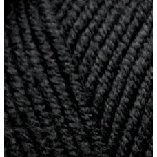 Пряжа для вязания Ализе Lana Gold Plus (49%шерсть, 51%акрил) 5х100гр/140м цв.060 черный