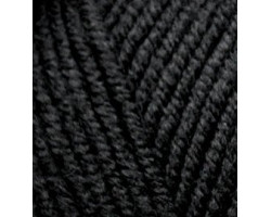 Пряжа для вязания Ализе Lana Gold Plus (49%шерсть, 51%акрил) 5х100гр/140м цв.060 черный