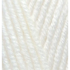 Пряжа для вязания Ализе Lana Gold Plus (49%шерсть, 51%акрил) 5х100гр/140м цв.062 молочный