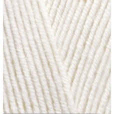 Пряжа для вязания Ализе LanaGold (49%шерсть, 51%акрил) 5х100гр/240м цв.062 молочный