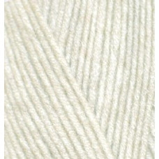 Пряжа для вязания Ализе LanaGold 800 (49%шерсть, 51%акрил) 5х100гр/800м цв.001 кремовый