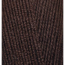 Пряжа для вязания Ализе LanaGold 800 (49%шерсть, 51%акрил) 5х100гр/800м цв.026 коричневый