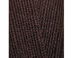 Пряжа для вязания Ализе LanaGold 800 (49%шерсть, 51%акрил) 5х100гр/800м цв.026 коричневый