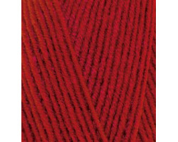 Пряжа для вязания Ализе LanaGold 800 (49%шерсть, 51%акрил) 5х100гр/800м цв.056 красный