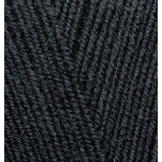 Пряжа для вязания Ализе LanaGold 800 (49%шерсть, 51%акрил) 5х100гр/800м цв.060 черный