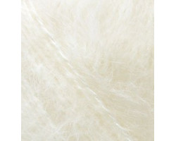 Пряжа для вязания Ализе Mohair classic NEW (25%мохер+24%шерсть+51%акрил) 5х100гр/200м цв.001 кремовый