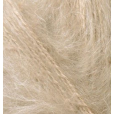 Пряжа для вязания Ализе Mohair classic NEW (25%мохер+24%шерсть+51%акрил) 5х100гр/200м цв.005 бежевый