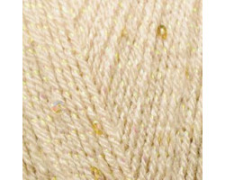 Пряжа для вязания Ализе Sal abiye (5%паетки, 5%металик, 10%полиэстер, 80%акрил) 5х100гр/410м цв.095 беж