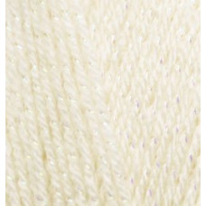 Пряжа для вязания Ализе Sal simli (95%акрил, 5%металик) 5х100гр/460м цв.001 кремовый