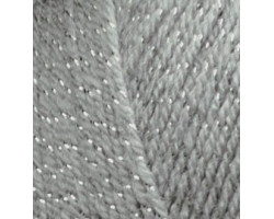 Пряжа для вязания Ализе Sal simli (95%акрил, 5%металик) 5х100гр/460м цв.087 средне-серый