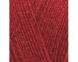 Пряжа для вязания Ализе Sal simli (95%акрил, 5%металик) 5х100гр/460м цв.327 т.красный