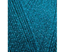 Пряжа для вязания Ализе Sal simli (95%акрил, 5%металик) 5х100гр/460м цв.425 т.бирюзовый