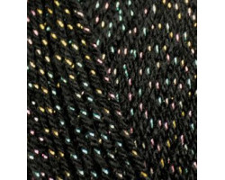 Пряжа для вязания Ализе Sal simli (95%акрил, 5%металик) 5х100гр/460м цв.60-03 черный мультиколор