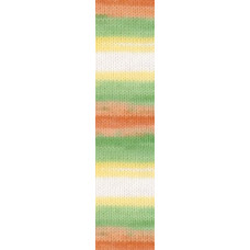 Пряжа для вязания Ализе Sekerim Batik (90%акрил,10%полиамид) 5х100гр/350м цв.3066 секционная