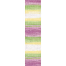 Пряжа для вязания Ализе Sekerim Batik (90%акрил,10%полиамид) 5х100гр/350м цв.3067 секционная