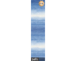 Пряжа для вязания Ализе Sekerim Batik (90%акрил,10%полиамид) 5х100гр/350м цв.3481 секционная