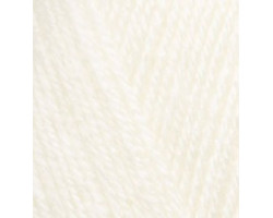 Пряжа для вязания Ализе Sekerim Bebe (100%акрил) 5х100гр/350м цв.062 молочный