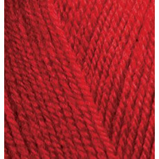 Пряжа для вязания Ализе Sekerim Bebe (100%акрил) 5х100гр/350м цв.106 т.красный