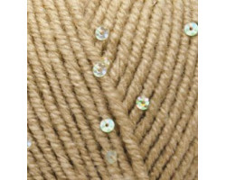 Пряжа для вязания Ализе Superlana midi pullu (5%пайетки, 23%WO, 67%PA, 5%NY) 5х100гр/150 м цв.005 беж
