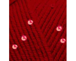 Пряжа для вязания Ализе Superlana midi pullu (5%пайетки, 23%WO, 67%PA, 5%NY) 5х100гр/150 м цв.057 бордовый