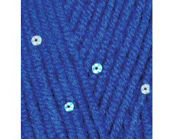 Пряжа для вязания Ализе Superlana midi pullu (5%пайетки, 23%WO, 67%PA, 5%NY) 5х100гр/150 м цв.141 василек