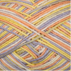Пряжа для вязания Назар-Рус 151 'Грей' (50% хлопок, 50%акрил) 10х50гр/155м цв.1013 белый/желтый/персик/сирень