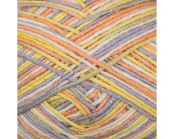 Пряжа для вязания Назар-Рус 151 'Грей' (50% хлопок, 50%акрил) 10х50гр/155м цв.1013 белый/желтый/персик/сирень