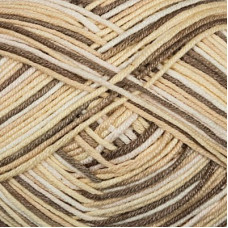 Пряжа для вязания Назар-Рус 151 'Грей' (50% хлопок, 50%акрил) 10х50гр/155м цв.1014 белый/крем/коричневый