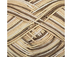 Пряжа для вязания Назар-Рус 151 'Грей' (50% хлопок, 50%акрил) 10х50гр/155м цв.1014 белый/крем/коричневый