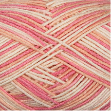 Пряжа для вязания Назар-Рус 151 'Грей' (50% хлопок, 50%акрил) 10х50гр/155м цв.514 белый/розовый/персик