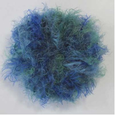 Пряжа для вязания Назар-Рус 307 'Лебяжий пух' секц. (100% полиамид) 5х100гр/170м цв.0183 сине/зеленый
