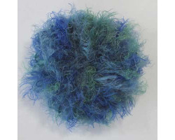 Пряжа для вязания Назар-Рус 307 'Лебяжий пух' секц. (100% полиамид) 5х100гр/170м цв.0183 сине/зеленый