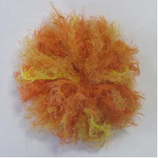 Пряжа для вязания Назар-Рус 307 'Лебяжий пух' секц. (100% полиамид) 5х100гр/170м цв.0186 желтый/оранж