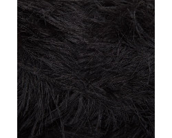 Пряжа для вязания Назар-Рус 311 'Пушистая' (100% полиэстр) 5х100г/90м цв.2004 черный