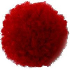 Пряжа для вязания Назар-Рус 751 'Помпон Мини' (100% акрил) уп.100 шт цв.020 красный