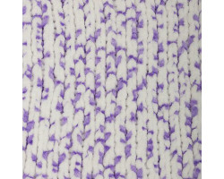 Пряжа для вязания Назар-Рус 778 'Панда' (100% микрополиэстер) 5х100г/120м цв.1005 белый/сирень
