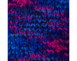 Пряжа для вязания Назар-Рус 781 'Фантазия' (40%шерсть, 60%акрил) 5х100г/71м цв.2754 фуксия/голуб/син/фиол